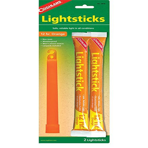 Coghlans Lightsticks Pack of 2 - Glow - in - the - Dark Sticks for Nighttime Visibility