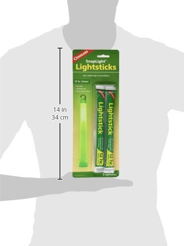 Coghlans Lightsticks Pack of 2 - Glow - in - the - Dark Sticks for Nighttime Visibility