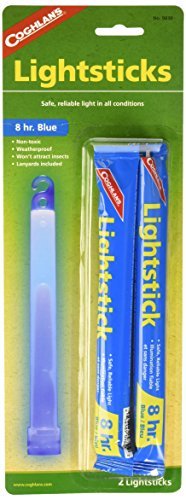 Coghlan's Lightsticks (Pack of 2), glow-in-the-dark chemical light sticks for nighttime visibility and emergency signaling.