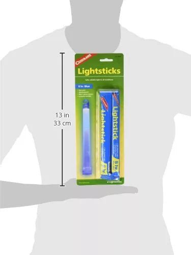 Coghlans Lightsticks Pack of 2 - Glow - in - the - Dark Sticks for Nighttime Visibility