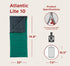 Coleman Atlantic Lite 10 Sleeping Bag for Camping