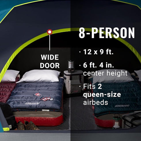 Coleman Skydome Darkroom Camping Tent