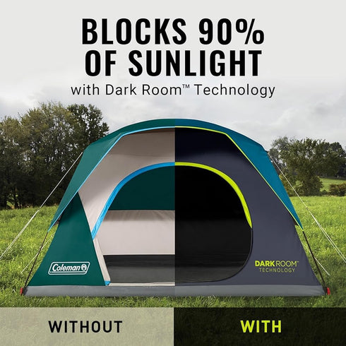 Coleman Skydome Darkroom Camping Tent