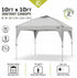 Core 10 x 10 Instant Camping Canopy - Spacious and Portable Shade Shelter