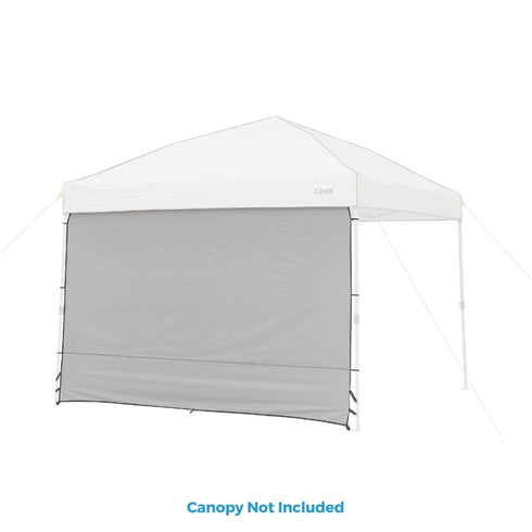 Core 10 x 10 Sun Wall Accessory Panel - Extendable Sun Protection for Canopies