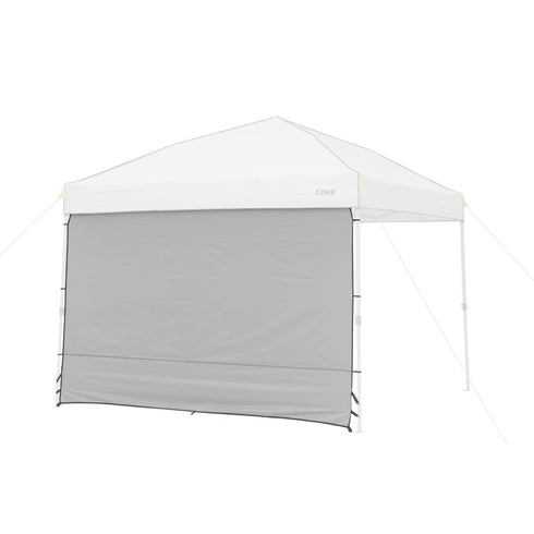 Core 10 x 10 Sun Wall Accessory Panel - Extendable Sun Protection for Canopies