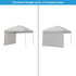 Core 10 x 10 Sun Wall Accessory Panel not entire canopy.– Extendable Sun Protection for Canopies, Easy Attachment
