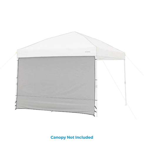 Core 10 x 10 Sun Wall Accessory Panel not entire canopy.– Extendable Sun Protection for Canopies, Easy Attachment