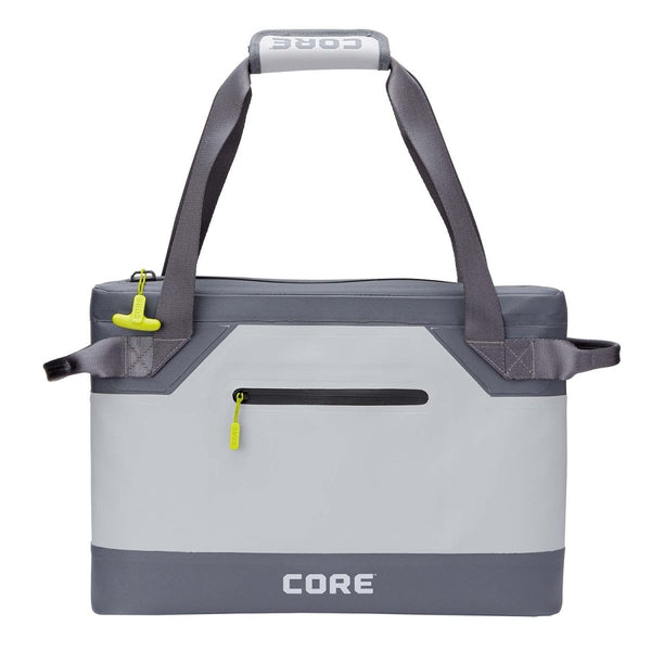 CORE 10L (12 Can) Performance Soft Cooler Tote, a portable, insulated soft-sided cooler bag for carrying drinks and snacks.
