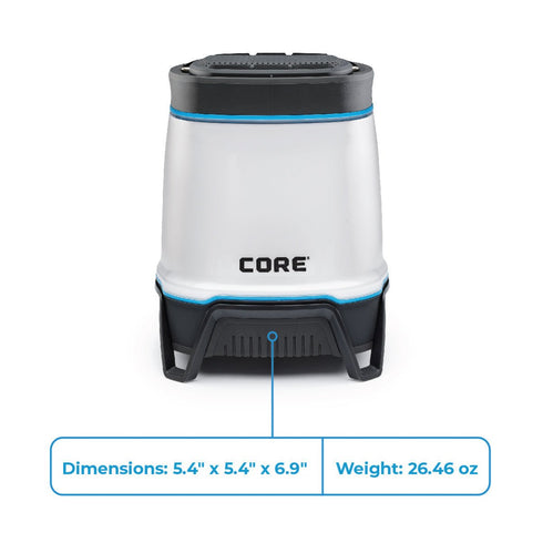Core 1250 Lumen Rechargeable Lantern with Bluetooth - Smart and Functional Lantern