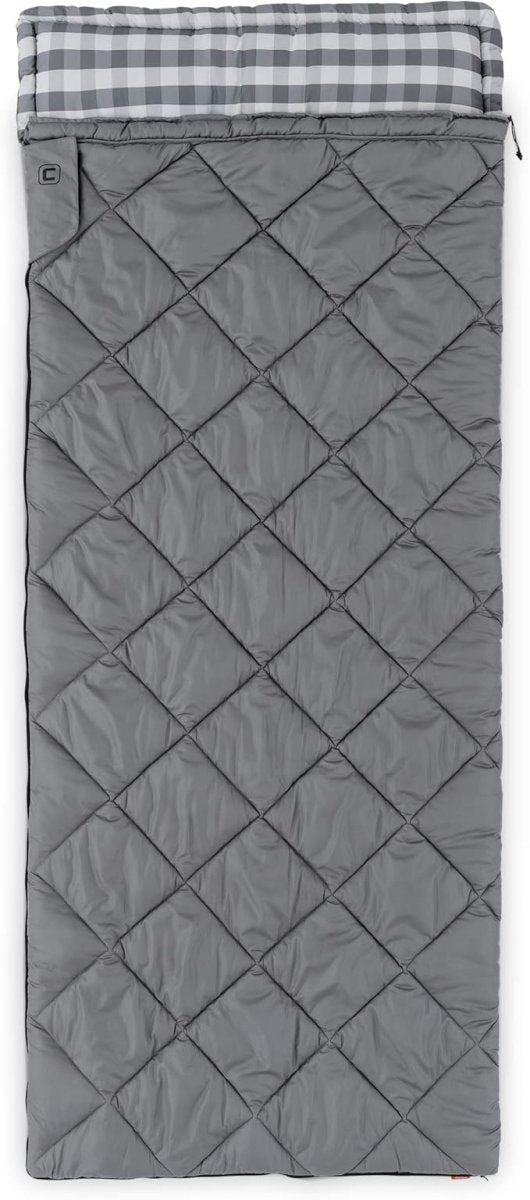 CORE 20 Degree Oversized Sleeping Bag, a spacious and warm sleeping bag designed for comfortable cold weather camping (rated to 20°F).