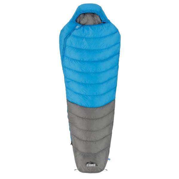 CORE 30 Degree Mummy Sleeping Bag, a compact, warm, and insulated sleeping bag suitable for temperatures down to 30°F.