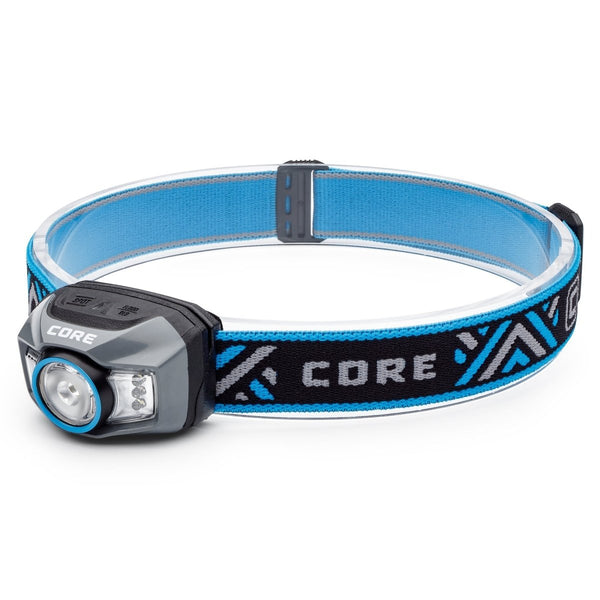 CORE 300 Lumen Rechargeable Headlamp, a compact, adjustable LED headlamp providing 300 lumens of hands-free lighting.
