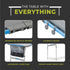 Core 4 Foot Outdoor Folding Table with FlexRail – Adjustable and Portable Table with Integrated Gear Storage