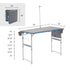 Core 4 Foot Outdoor Folding Table with FlexRail – Adjustable and Portable Table with Integrated Gear Storage