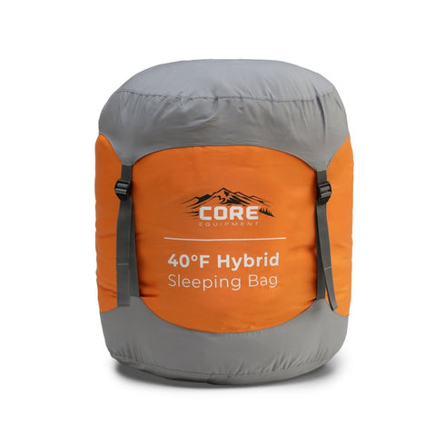 Core 40 Degree Hybrid Sleeping Bag - Lightweight and Cool - Weather Ready