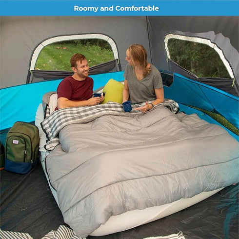 Core 40 Degree Queen Cool Climate Sleeping Bag - Comfortable Bag for Two