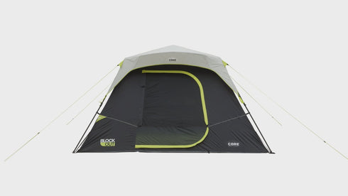 Core 6 Person Instant Blockout Dome Tent - Dark Room Technology for Better Sleep