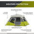 Core 6 Person Instant Cabin Tent 11 x 9 - Effortless Assembly for Families