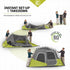 Core 6 Person Instant Cabin Tent 11 x 9 - Effortless Assembly for Families