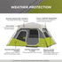 Core 6 Person Instant Cabin Tent 11 x 9 – Effortless Assembly for Families, 60 Second Setup