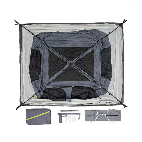 Core 6 Person Instant Cabin Tent with Full Rainfly - Weatherproof Protection