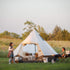 Core 6 Person Lighted Bell Tent 13 x 12 ft, Family Camping Tent with Built-In String Lights and Steel Poles