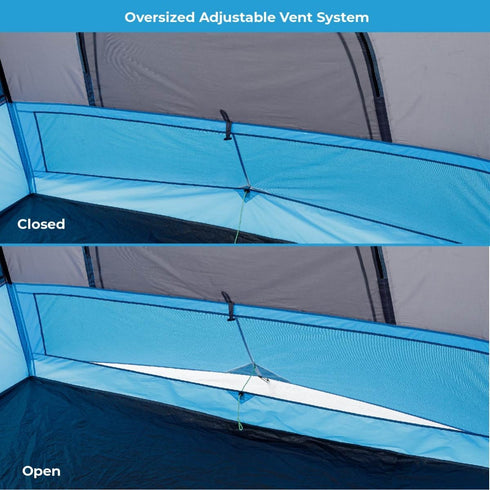 Core 6 Person Lighted Instant Cabin Tent 11 x 9 - Built - In Lighting for Convenience