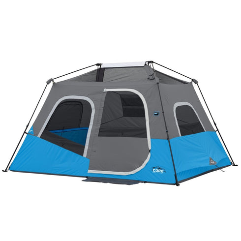 Core 6 Person Lighted Instant Cabin Tent 11 x 9 - Built - In Lighting for Convenience