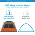 Core 6 Person Straight Wall Cabin Tent 10 x 9 - Family - Friendly Cabin Tent