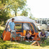 Core 6 Person Straight Wall Cabin Tent 10 x 9 – Family - Friendly Cabin Tent with Maximum Headroom