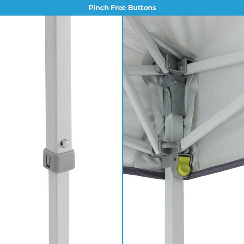 Core 6 x 4 Instant Canopy with Half Sun Wall - Compact Shade Solution