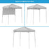Core 6 x 4 Instant Canopy with Half Sun Wall - Compact Shade Solution