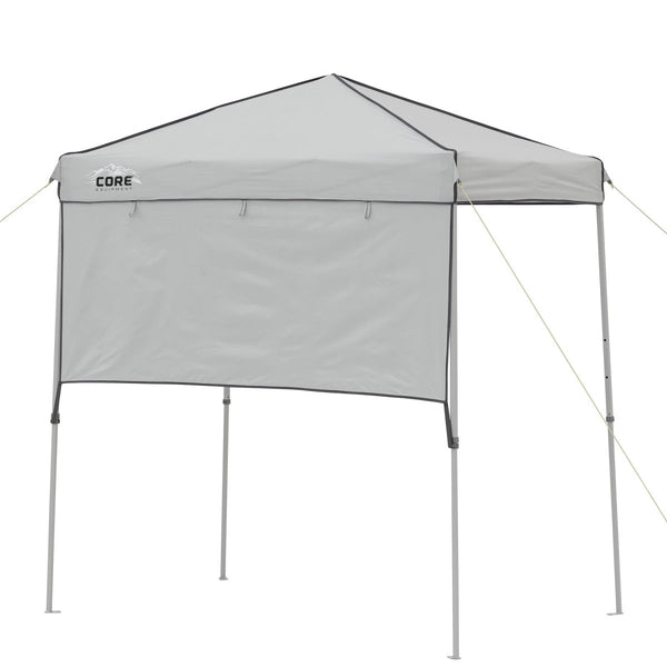 CORE 6 x 4 Instant Canopy with Half Sun Wall, a compact and easy-to-set-up shade solution with added side protection.