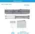 Core 6 x 4 Instant Canopy with Half Sun Wall – Compact Shade Solution with Added Sun Protection