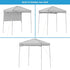 Core 6 x 4 Instant Canopy with Half Sun Wall – Compact Shade Solution with Added Sun Protection