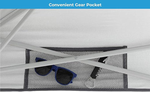 Core 6 x 4 Instant Canopy with Half Sun Wall – Compact Shade Solution with Added Sun Protection