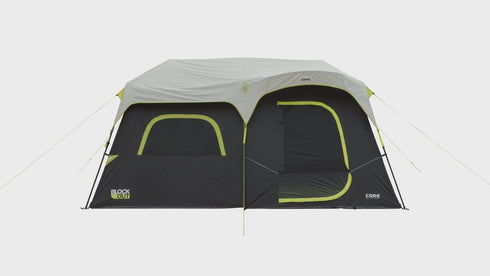 Core 9 Person Instant Blockout Dome Tent - Light - Blocking Family Tent