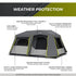 Core 9 Person Instant Cabin Tent with Full Rainfly - Enhanced Weather Resistance