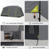 Core 9 Person Instant Cabin Tent with Full Rainfly - Enhanced Weather Resistance