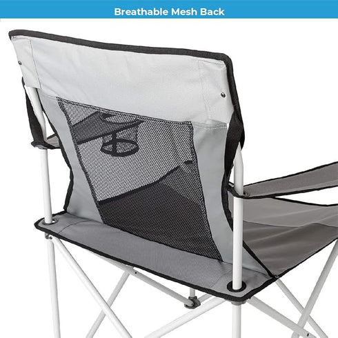 Core Mesh Quad Camping Chair - Lightweight and Airy Folding Chair