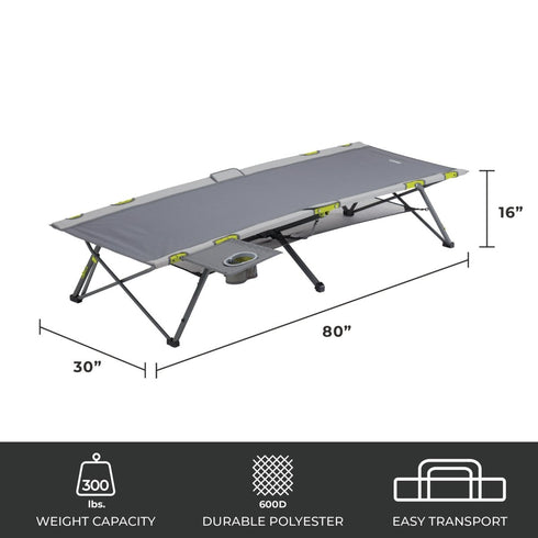 Core Outdoor Folding Camping Cot - Portable and Restful Sleeping Solution