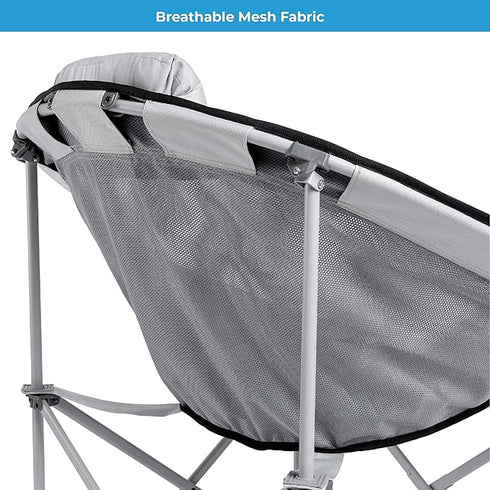 Core Oversized Mesh Round Outdoor Chair - Ventilated and Roomy Seating