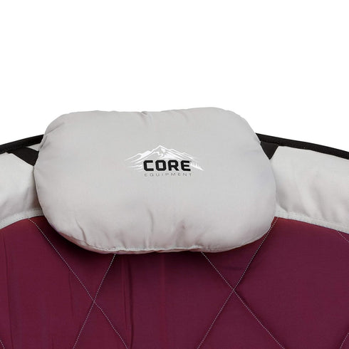 Core Oversized Padded Round Camp Chair - Spacious and Cushioned Design