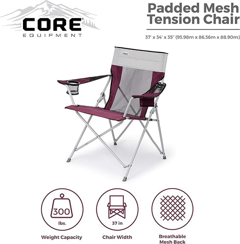 Core Tension Outdoor Folding Chair - Compact and Supportive Design