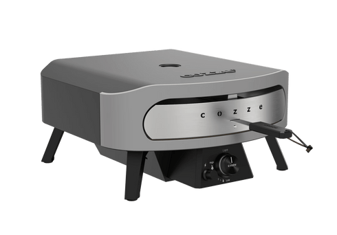 Cozze 17 Inch Classic Gas Pizza Oven, 8 kW Outdoor Pizza Oven for 43 cm Pizzas with Stone, Thermometer and Door