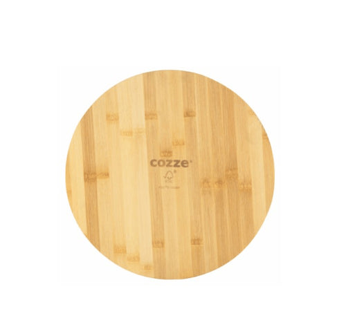 Cozze Bamboo Pizza Cutting Board 350 x 12 mm - Eco - Friendly and Stylish Board