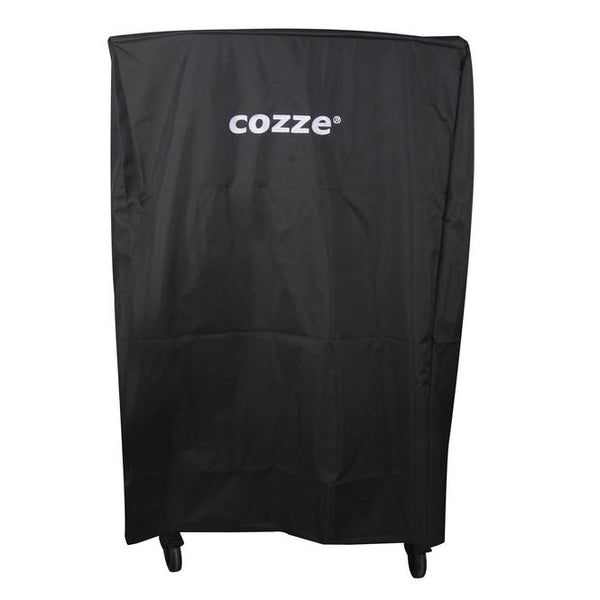 Cozze Protective Cover for Pizza Oven with Trolley, a weatherproof cover providing full protection for a pizza oven on its wheeled stand.