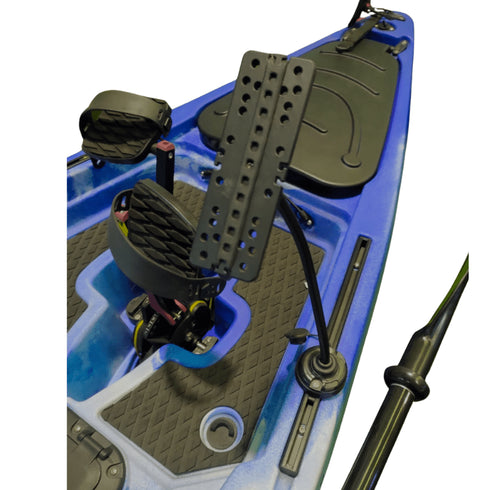 DIY Kayak Mounting Panel, Rail-Mount Plate with Flexible Arm for Fish Finders and Accessories