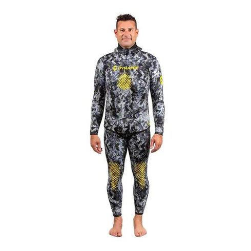 DYNAMIC NORD SFS - 5 FREE DIVE SUIT 5MM HOODED JACKET + PANT CAMO